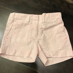 Crewcuts pink seersucker shorts